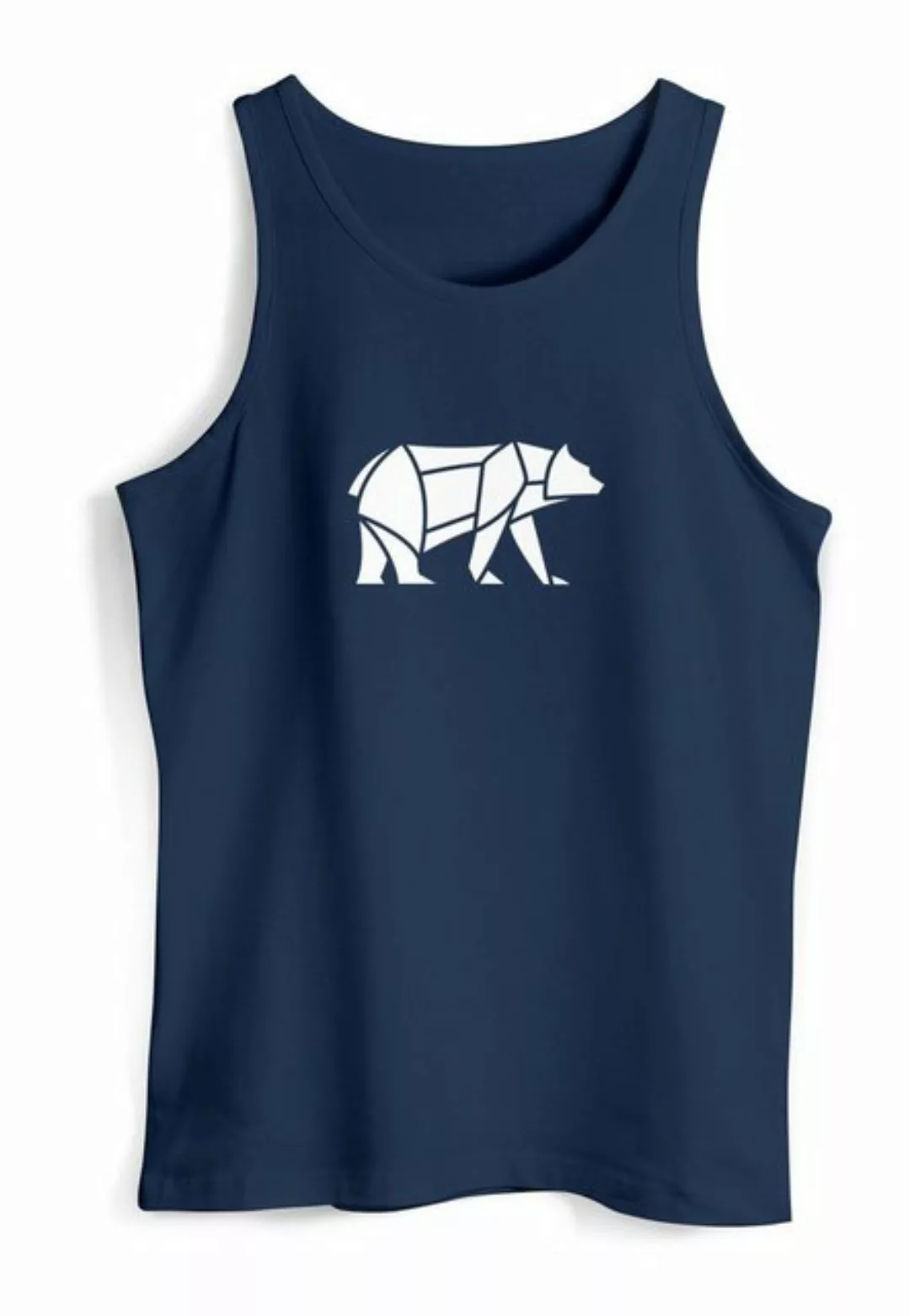 Neverless Tanktop Herren Tank-Top Polygon Design Print Bär Bear Tiermotiv O günstig online kaufen