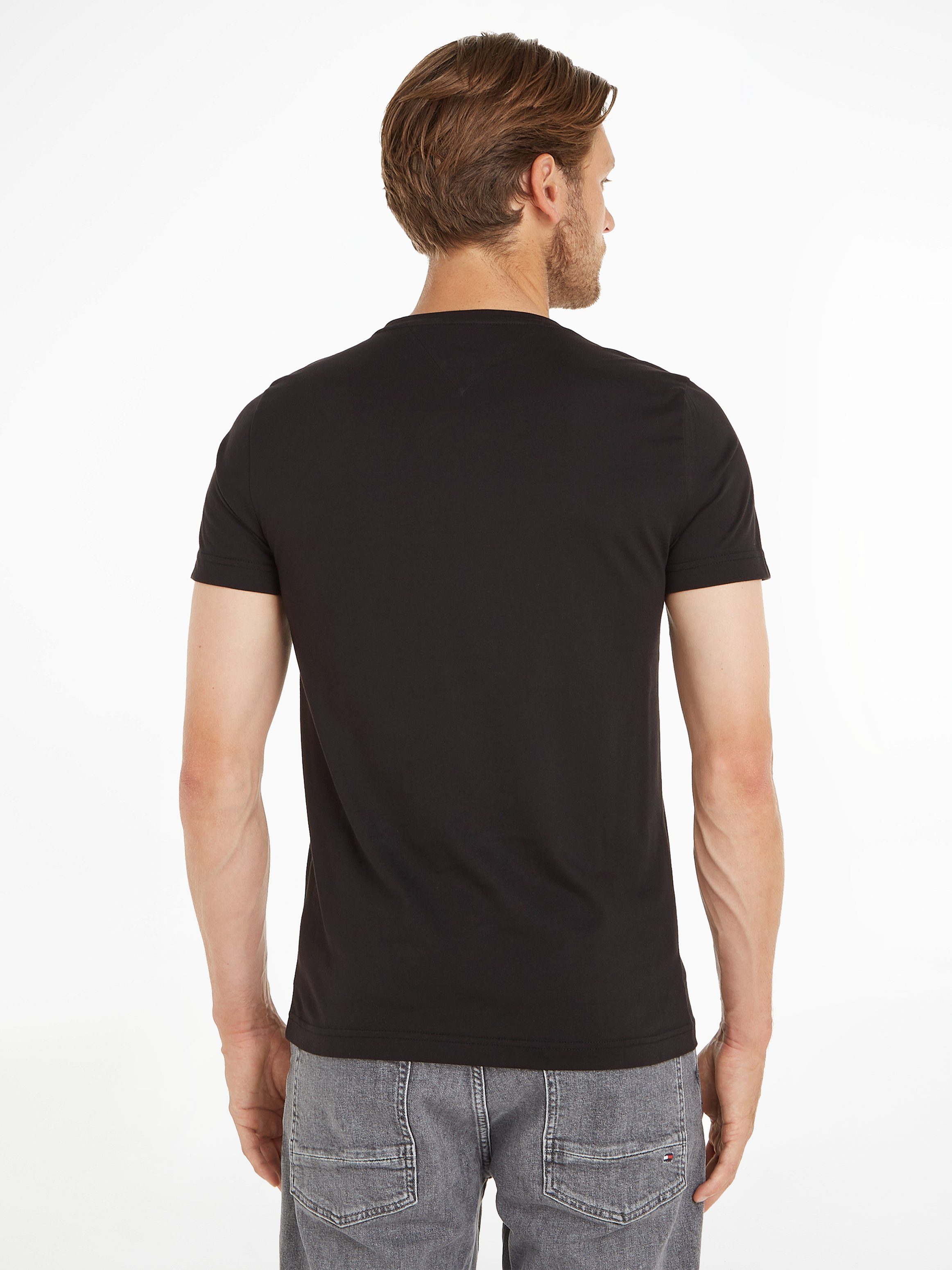 Tommy Hilfiger Logo T-shirt Schwarz - Größe XXL günstig online kaufen