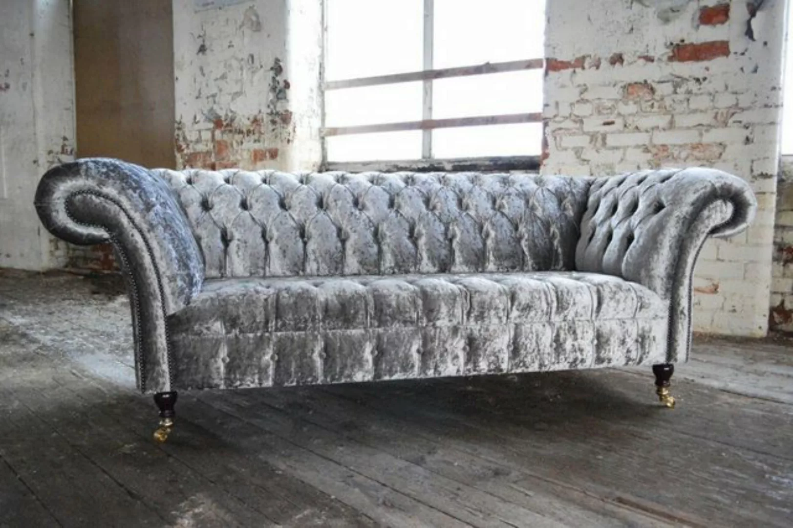 Xlmoebel Sofa Dreisitzer Sofa in Silber mit Polsterung und Design für luxur günstig online kaufen