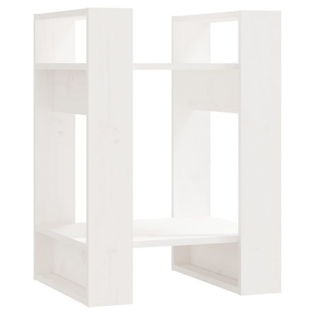 furnicato Bücherregal Bücherregal/Raumteiler Weiß 41x35x57 cm Massivholz Ki günstig online kaufen