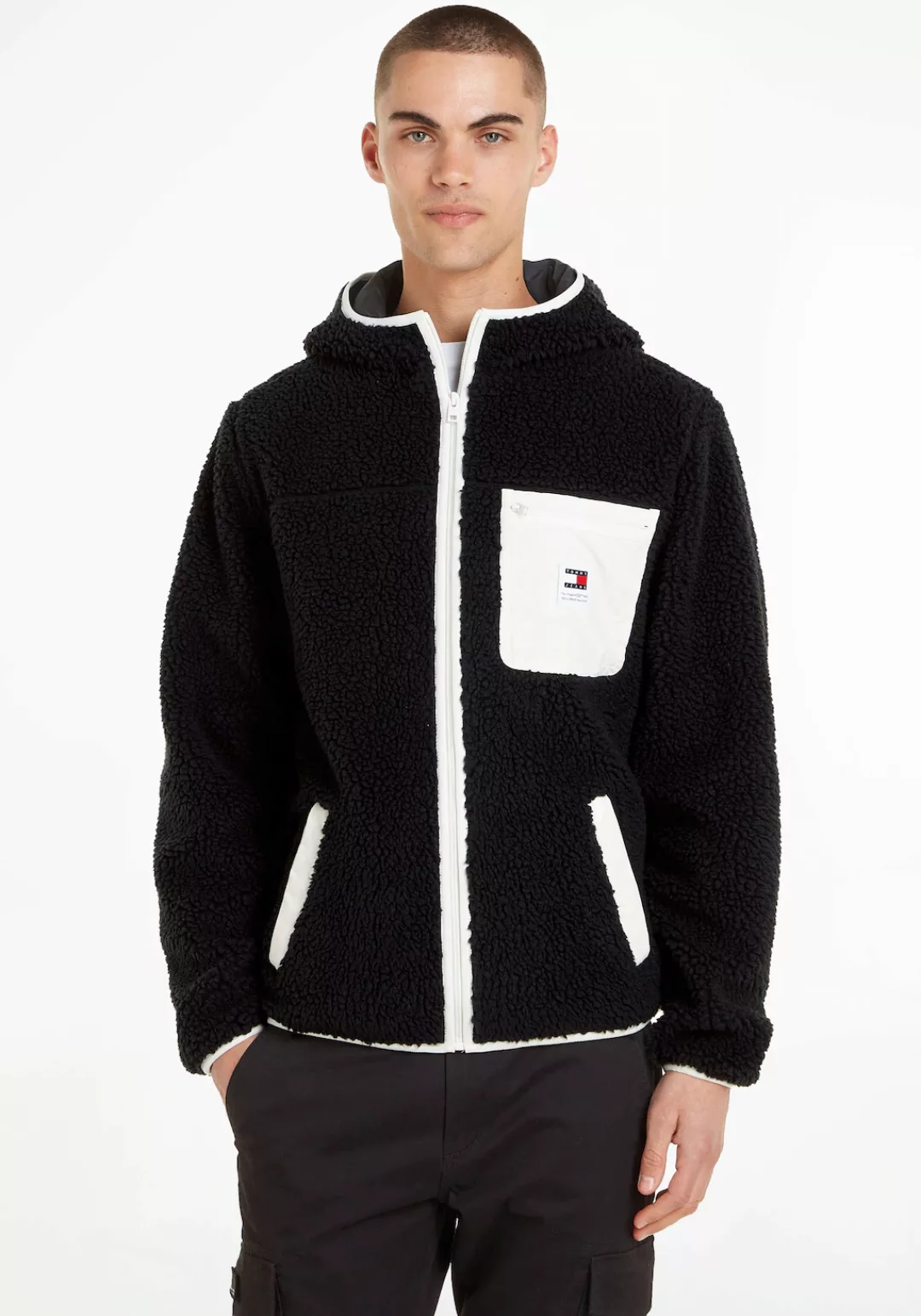 Tommy Jeans Plus Kapuzensweatjacke "TJM REG TEDDY ZIP TRU EXT" günstig online kaufen