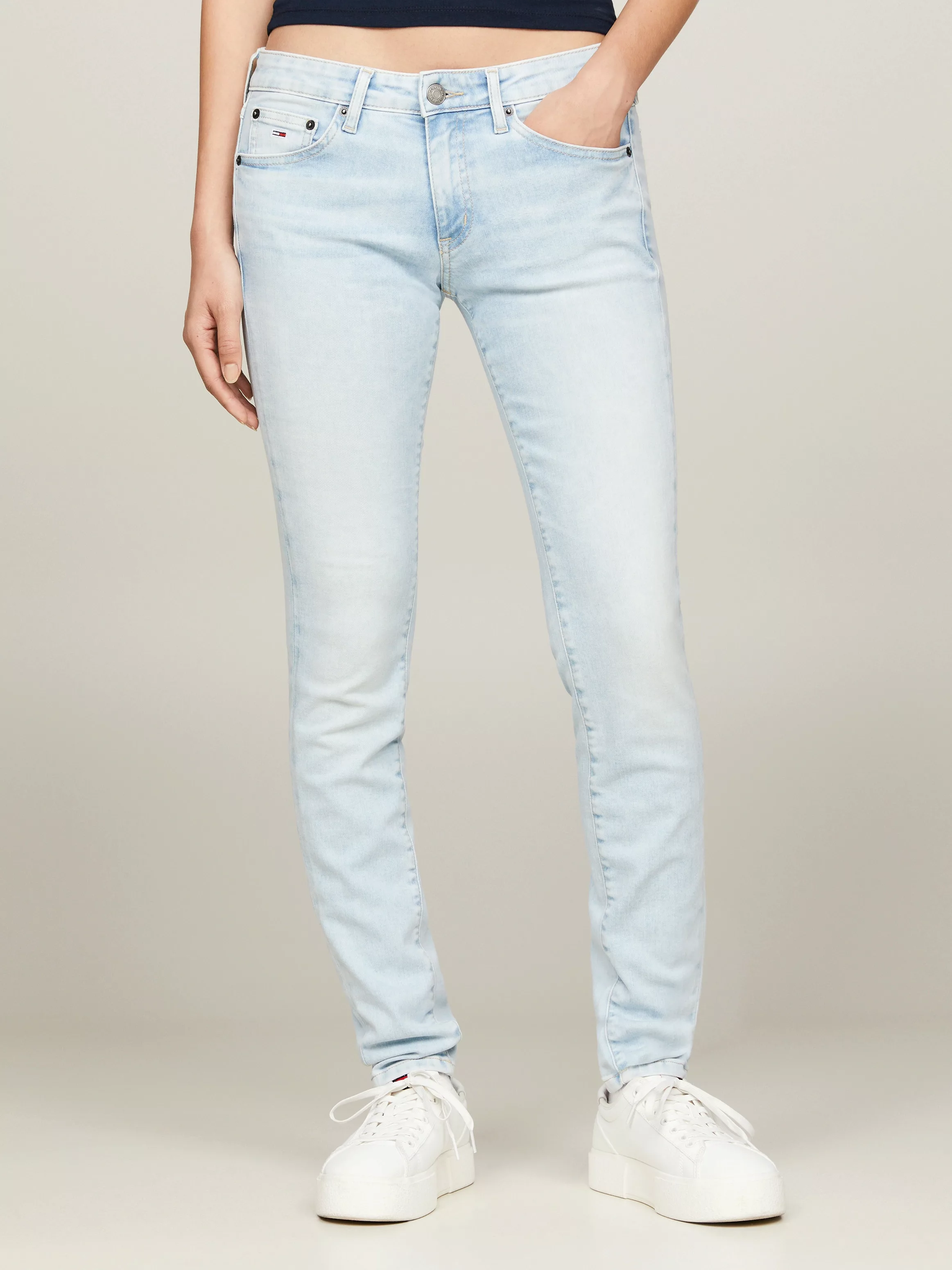 Tommy Jeans Slim-fit-Jeans "Skinny Jeans Marken Low Waist Mittlere Leibhöhe günstig online kaufen