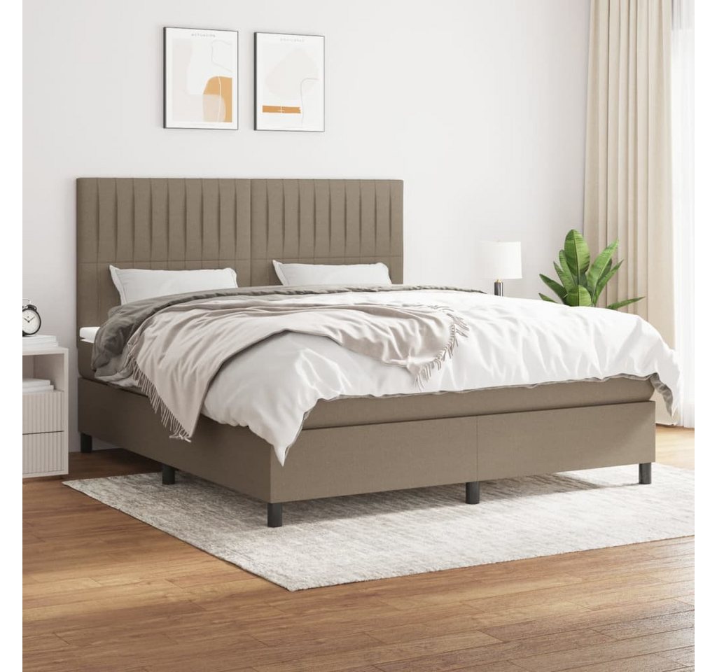 vidaXL Boxspringbett Bett Boxspringbett mit Matratze Stoff (180 x 200 cm, T günstig online kaufen