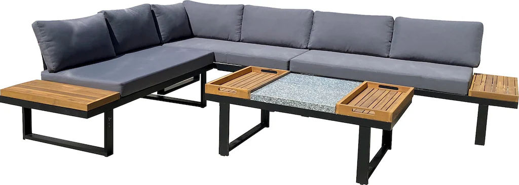 Garden Pleasure Gartenlounge-Set ", Lounge-Gruppe "MERIDA"", 1 Ecklounge, T günstig online kaufen