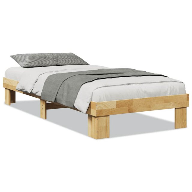 vidaXL Bett, Massivholzbett ohne Matratze 80x200 cm Eichenholz günstig online kaufen