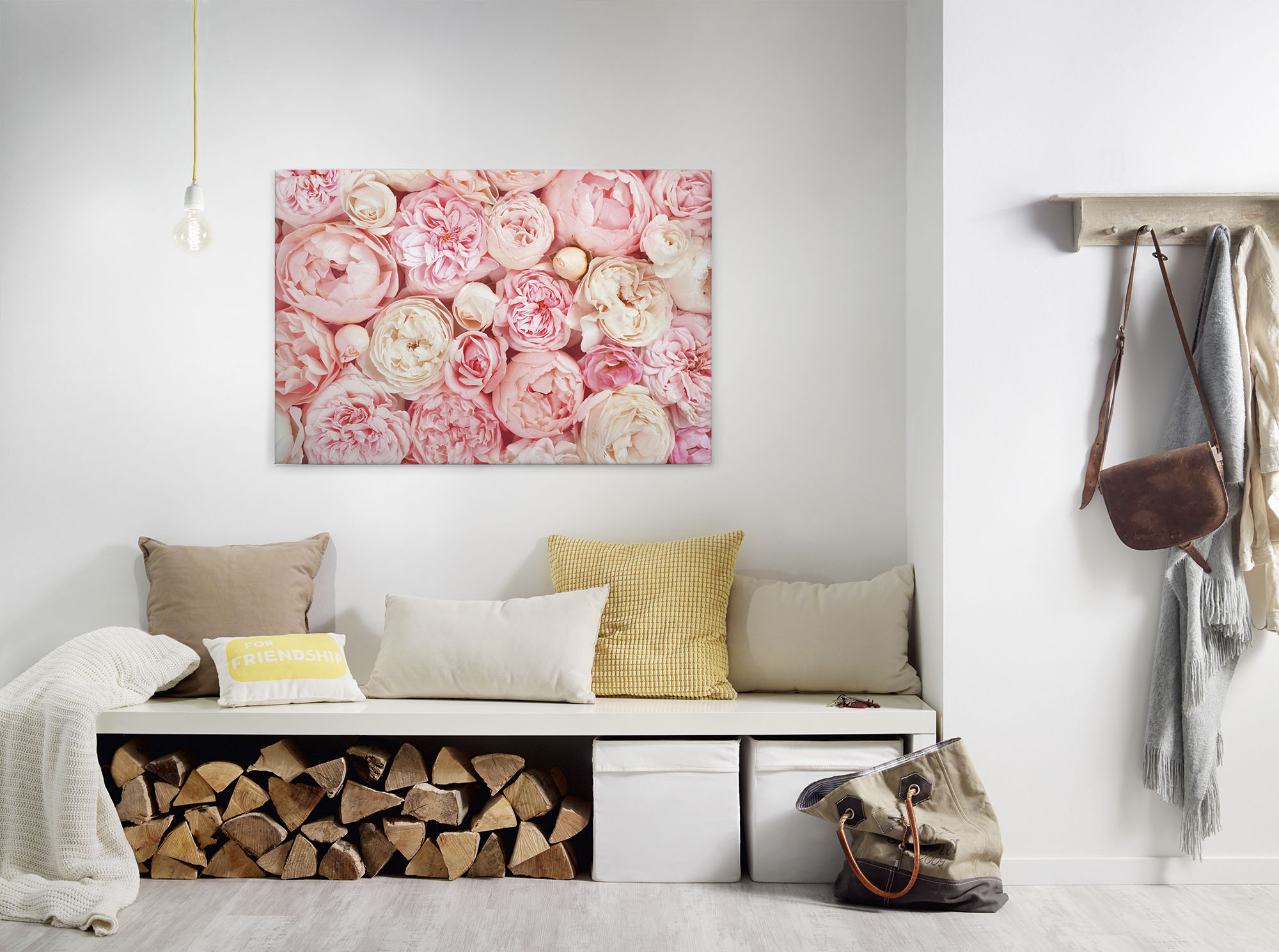 A.S. Création Leinwandbild "Roses", Blumen, (1 St.), Romantische Rosen Rose günstig online kaufen