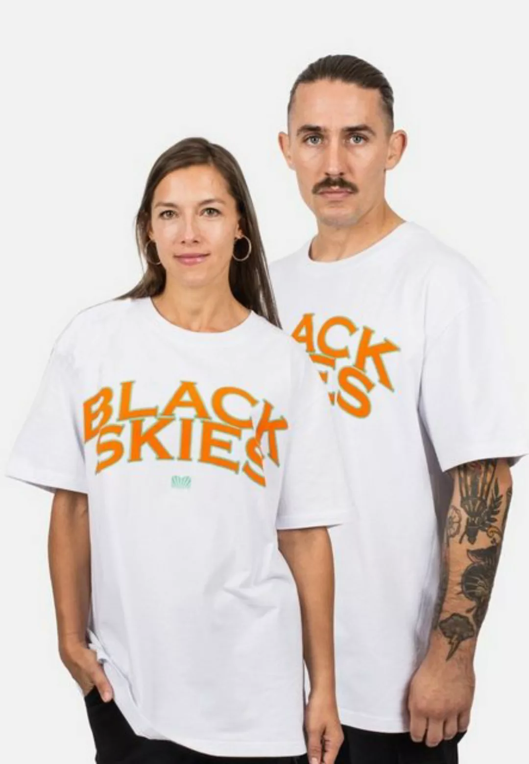 Blackskies T-Shirt Oversized Team T-Shirt - Orange-Mint Small günstig online kaufen