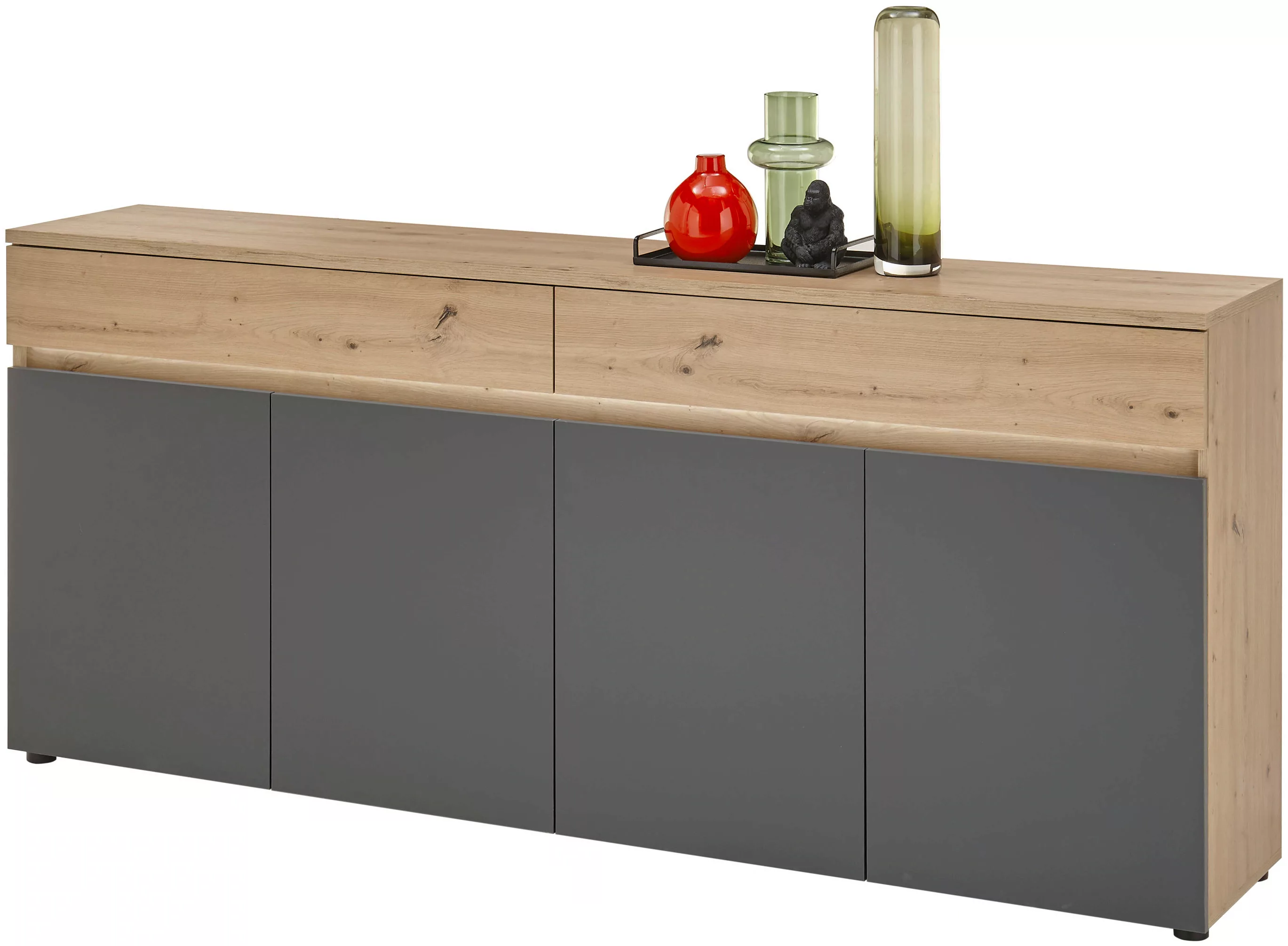 HBZ Sideboard "Lille", (1 St.), mit LED-Beleuchtung, Wohnzimmerschrank in E günstig online kaufen