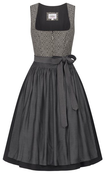 Nübler Trachtenkleid Mididirndl Grace in Schwarz von Nübler günstig online kaufen