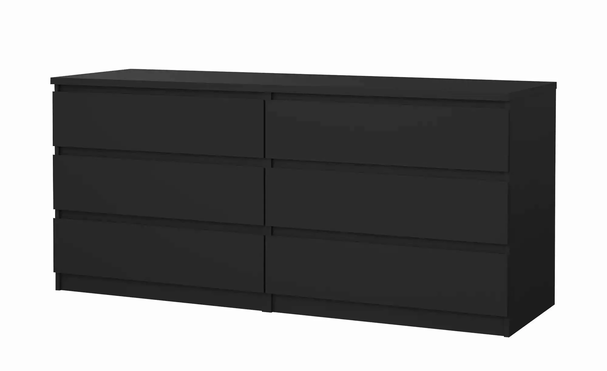 Sideboard   Nardo ¦ schwarz ¦ Maße (cm): B: 153,8 H: 70,1 T: 50.0 Kommoden günstig online kaufen