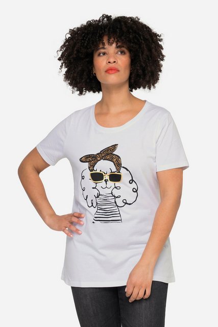 Angel of Style Rundhalsshirt T-Shirt Lama-Motiv Rundhals Halbarm günstig online kaufen