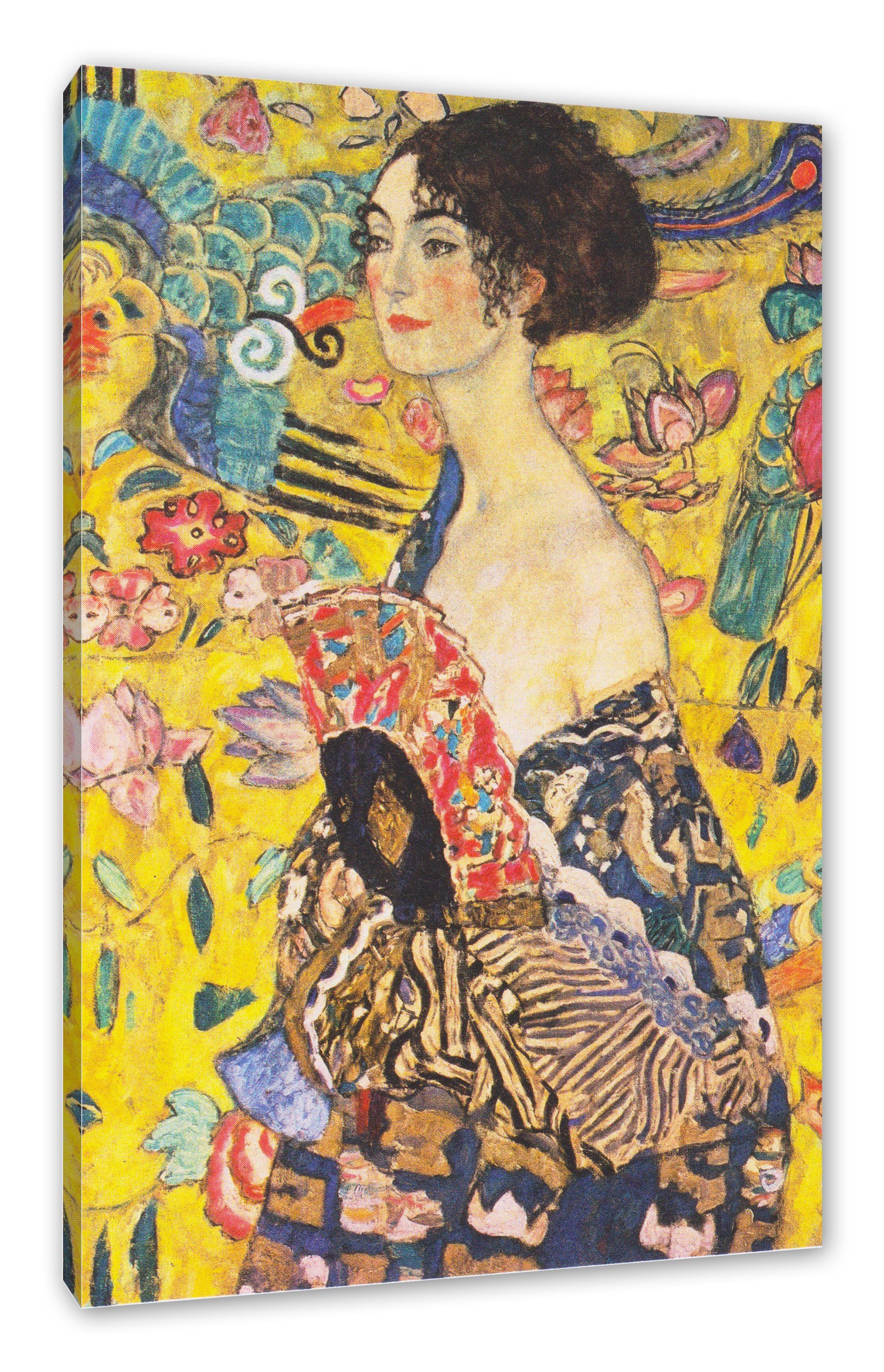 Pixxprint Leinwandbild Gustav Klimt - Frau günstig online kaufen