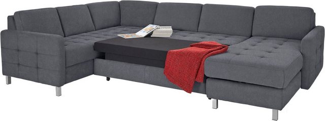 sit&more Wohnlandschaft "Pablo U-Form", wahlweise mit Bettfunktion und Bett günstig online kaufen