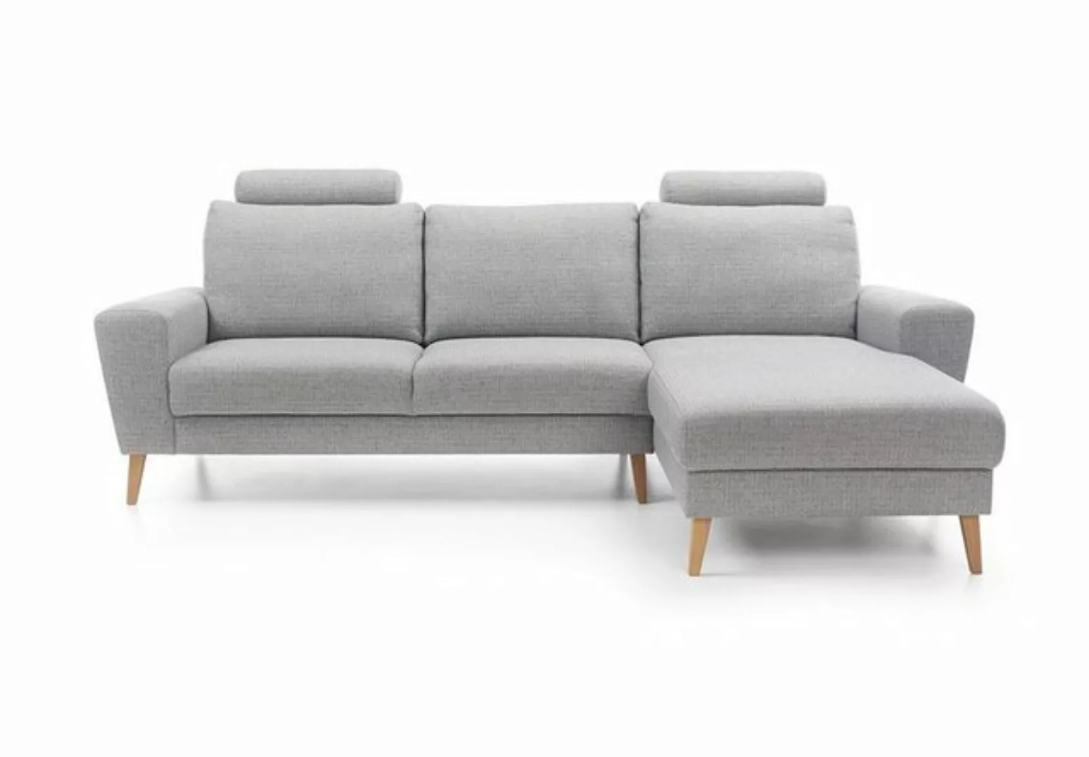 JVmoebel Ecksofa Designer Graue L-Form Couch Modernes Ecksofa Textil Möbel günstig online kaufen