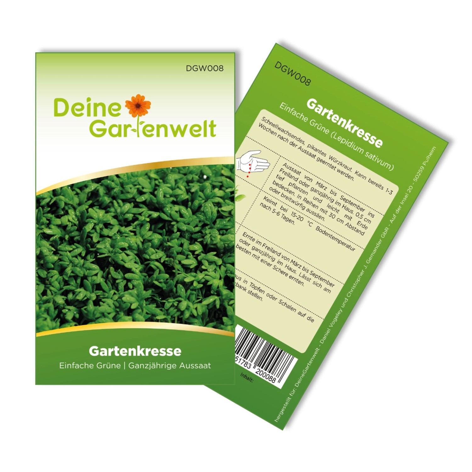Deine Gartenwelt Gartenkresse Einfache Grüne Samen günstig online kaufen