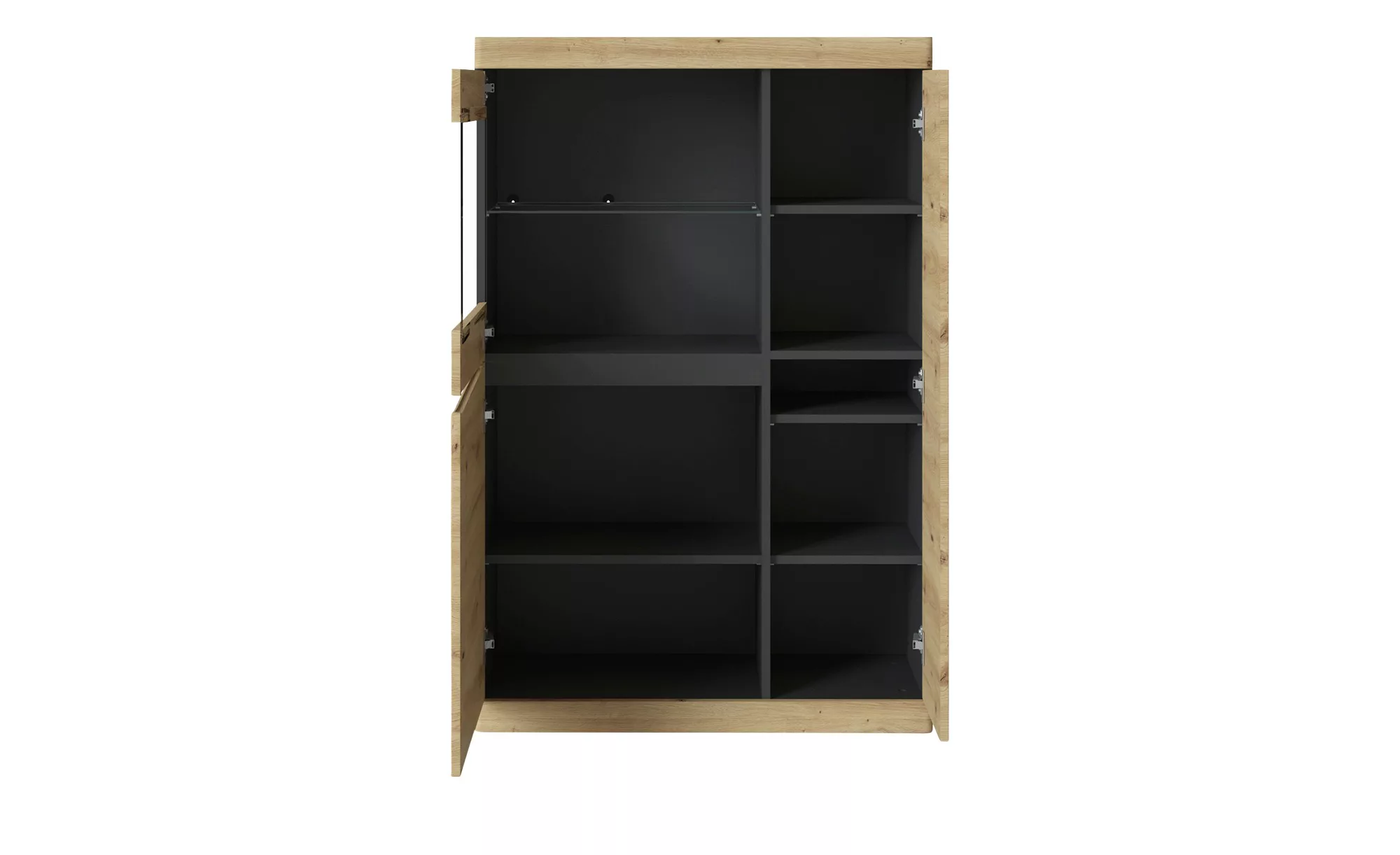 Highboard  Turino Neo ¦ holzfarben ¦ Maße (cm): B: 86 H: 130,8 T: 39,9 Komm günstig online kaufen