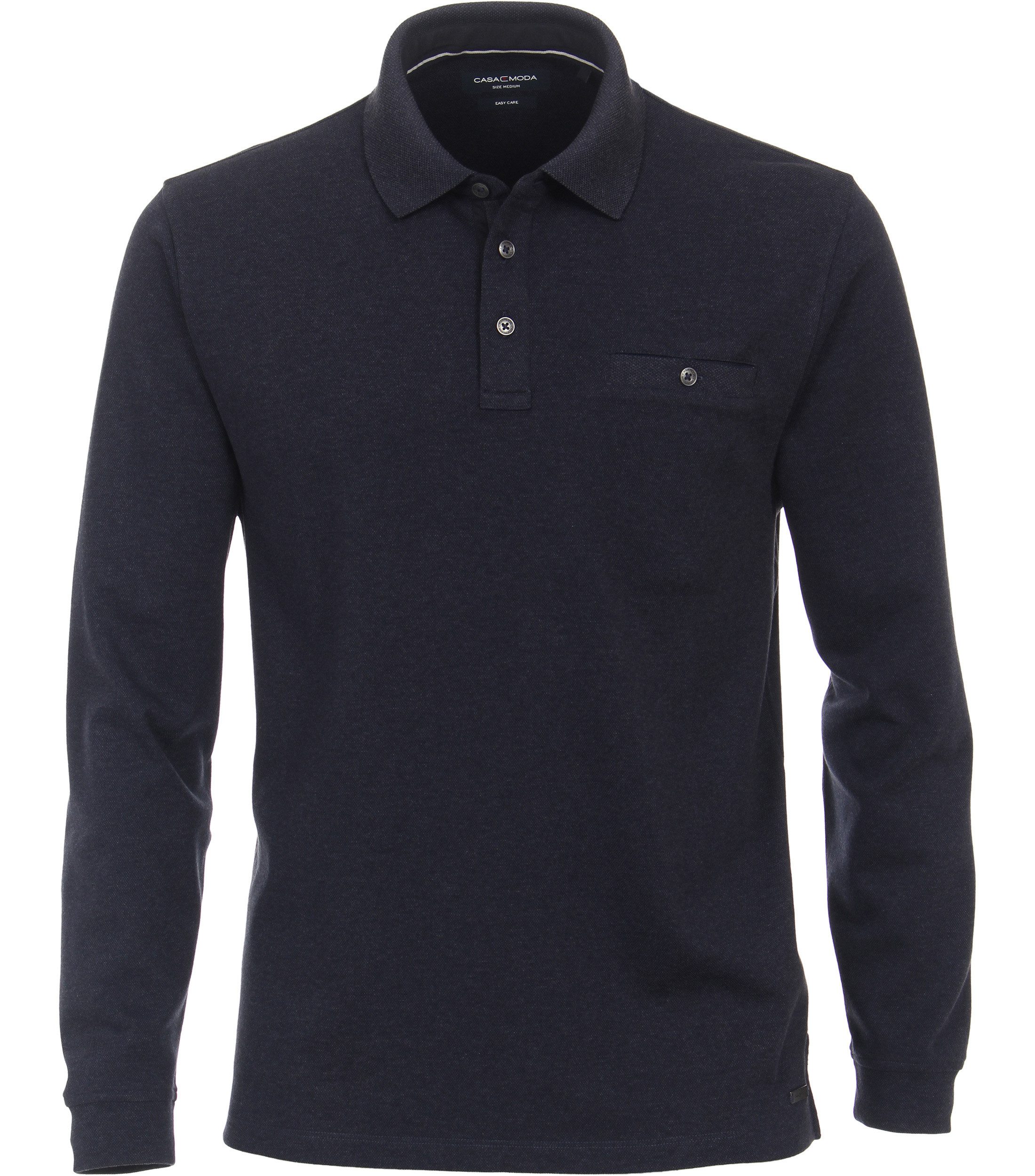 CASAMODA Langarm-Poloshirt "CASAMODA Polo-Shirt Langarm gestreift" günstig online kaufen