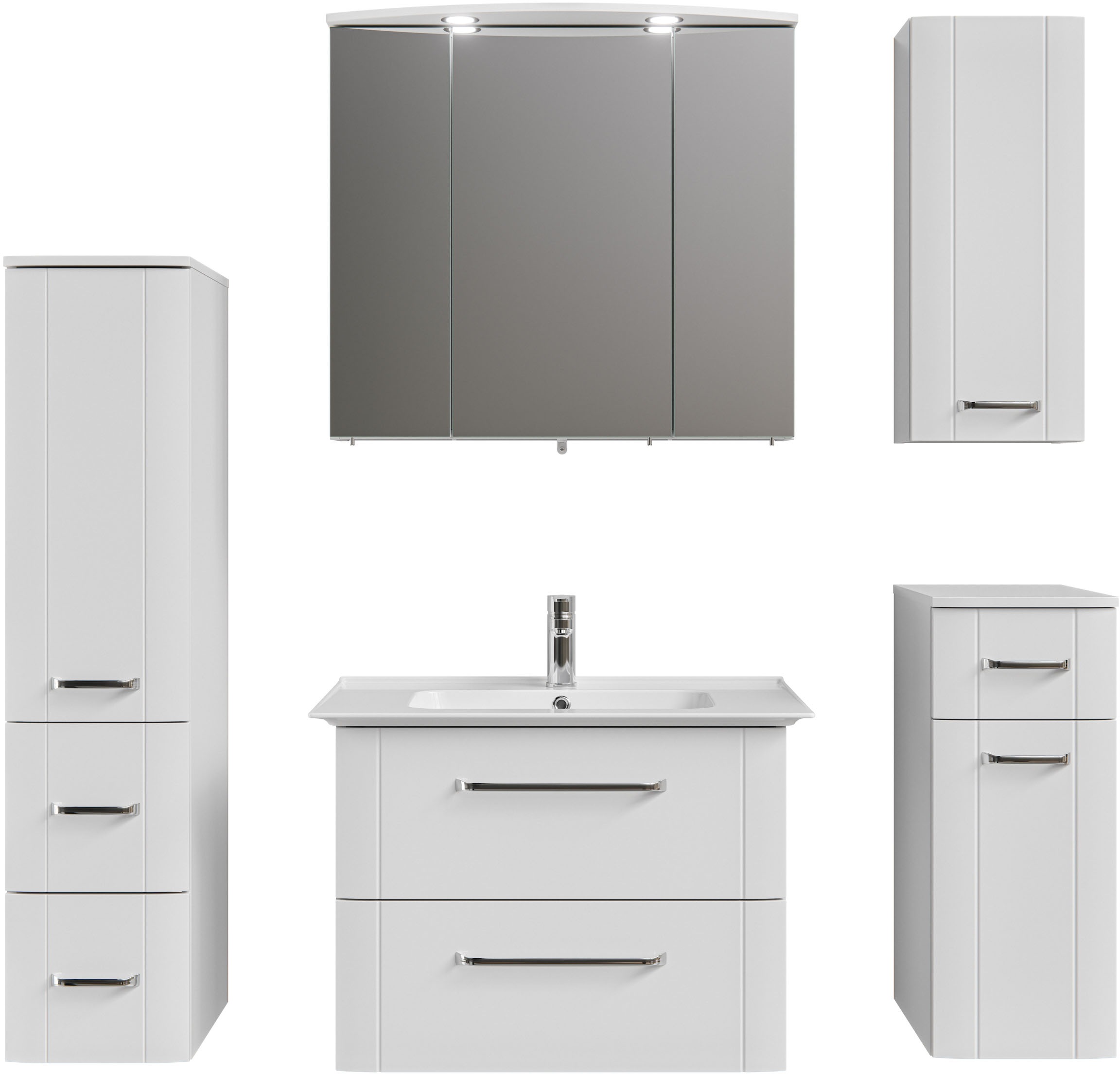 Saphir Badmöbel-Set »Badmöbel-Set Serie 3006 5-teilig Keramik-Waschtisch mi günstig online kaufen