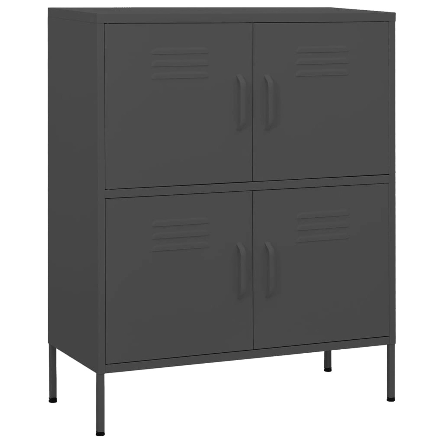 Lagerschrank Anthrazit 80x35x101,5 Cm Stahl günstig online kaufen