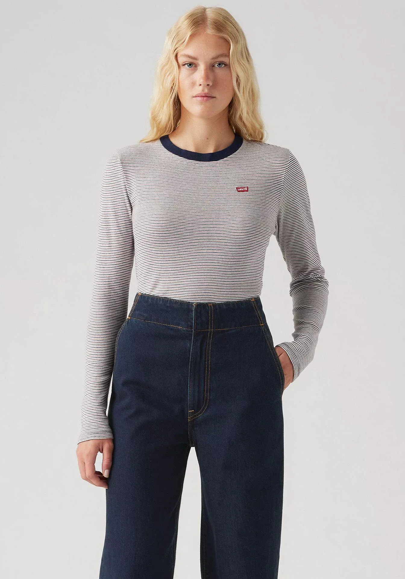 Levis Langarmshirt "ESSENTIAL HM LS TEE", mit Streifen günstig online kaufen