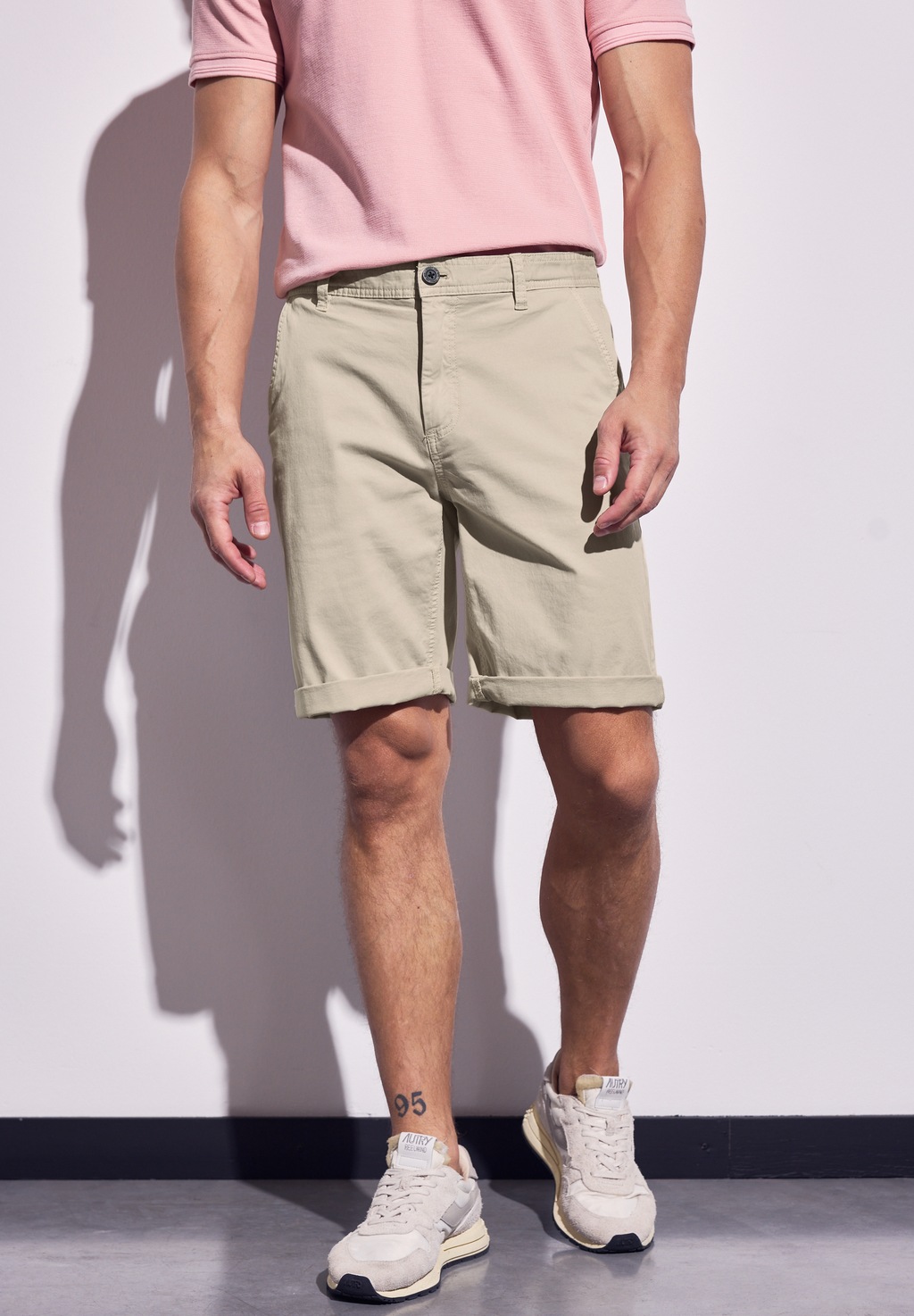 STREET ONE MEN Shorts, aus Baumwolle mit Stretchanteil günstig online kaufen