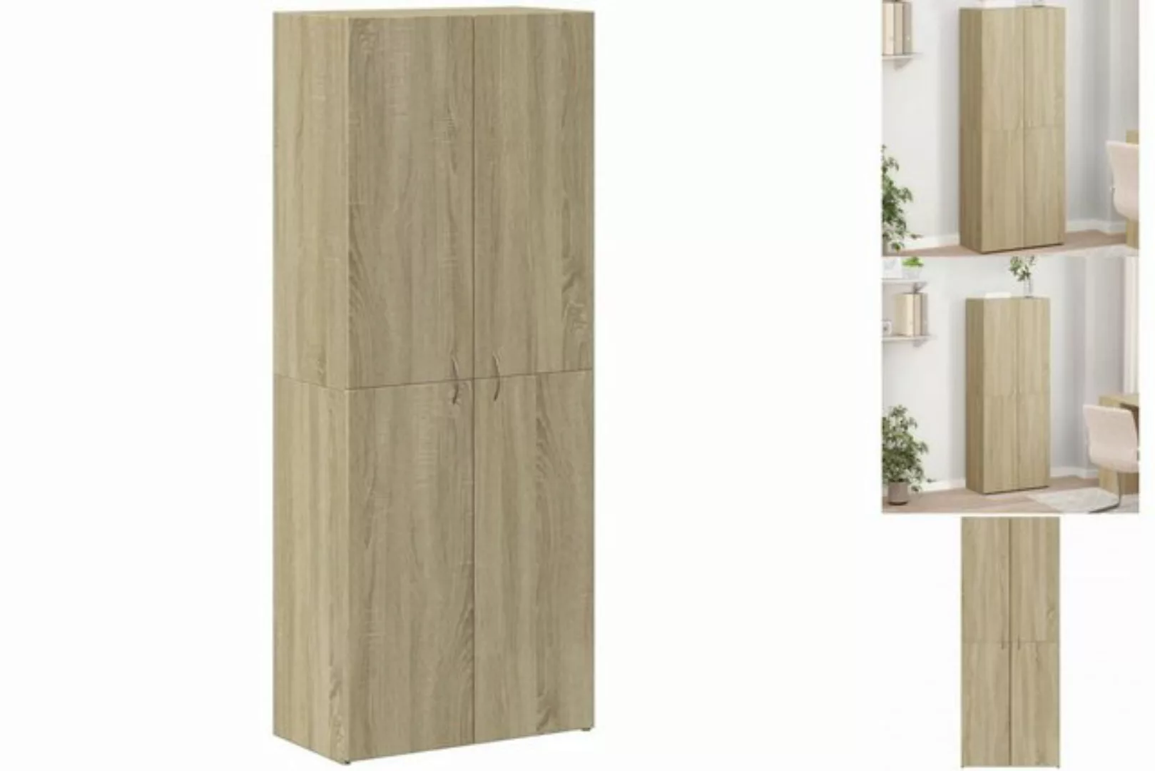 vidaXL Aktenschrank Aktenschrank Büroschrank Sonoma-Eiche 60x32x153 cm Holz günstig online kaufen