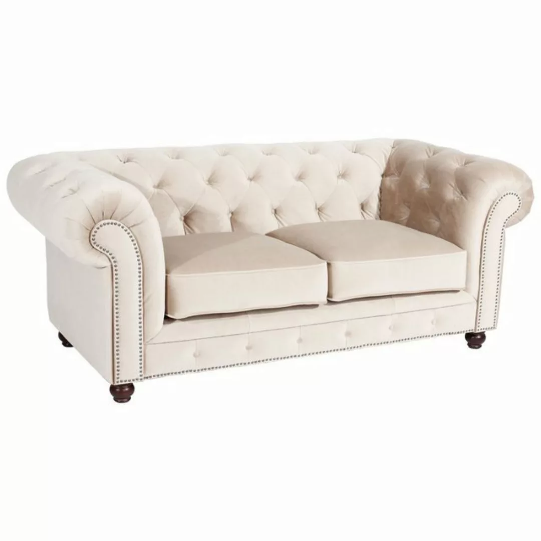 58 aufm Kessel Sofa 2-Sitzer Kathe Bezug Samtvelours Buche nussbaum dunkel günstig online kaufen