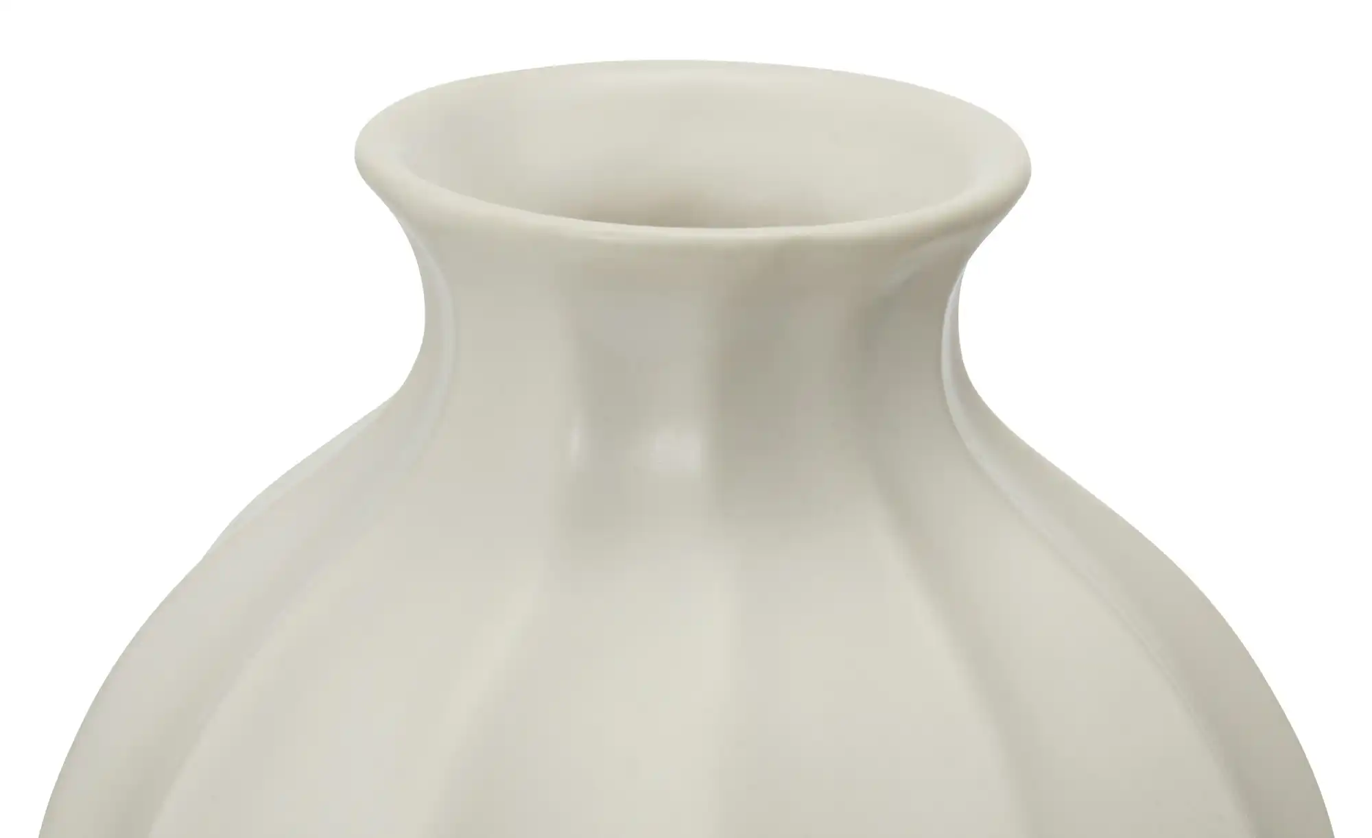 Vase ¦ weiß ¦ Dolomite ¦ Maße (cm): H: 13,3  Ø: 10.2 Accessoires > Vasen - günstig online kaufen