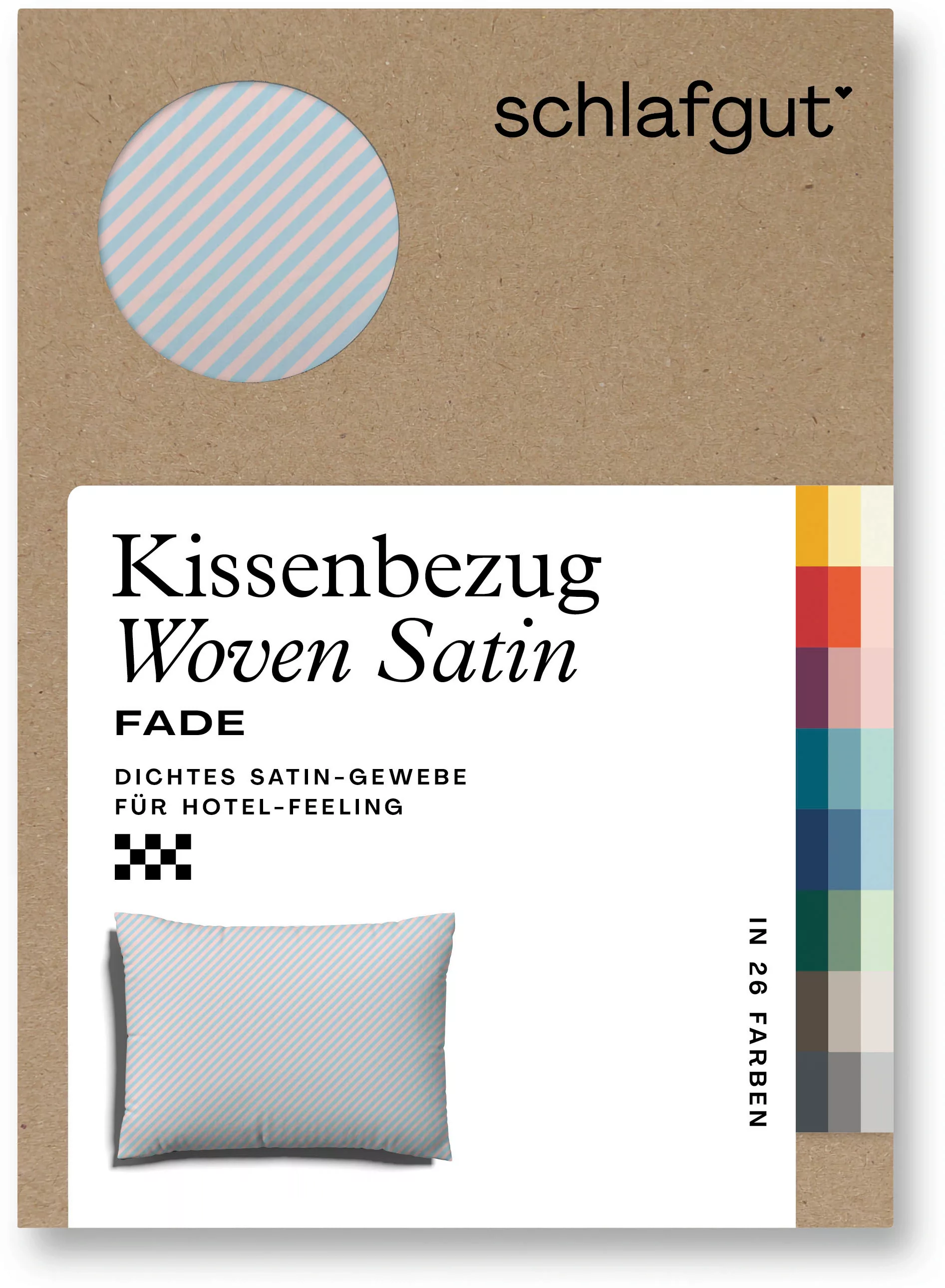 Schlafgut Kissenbezug »Woven Satin Fade«, (1 St.), mit Farbverlauf günstig online kaufen