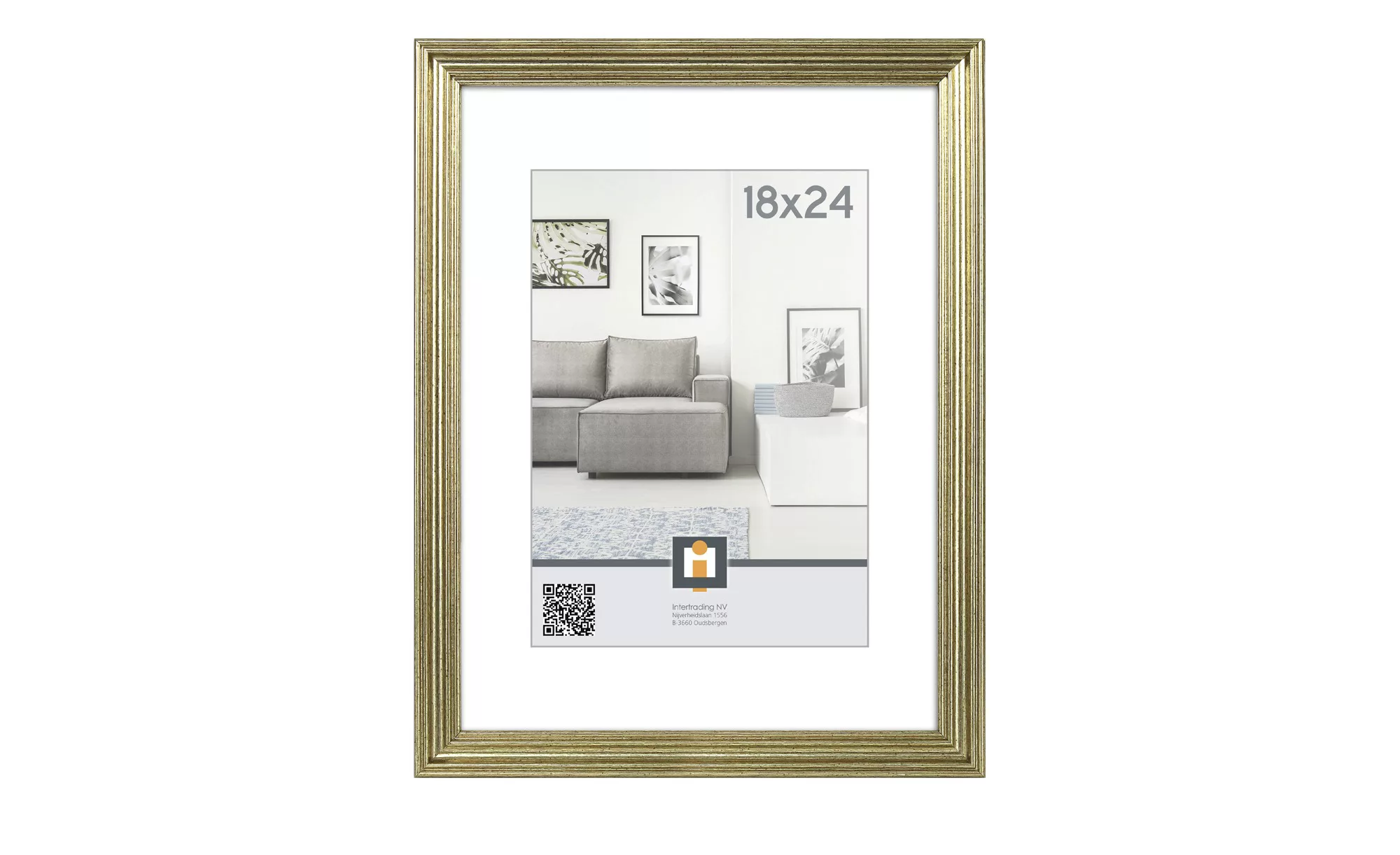 Kunststoffbilderrahmen 18x24cm  Salerno - beige - 20 cm - 26 cm - 1,2 cm - günstig online kaufen