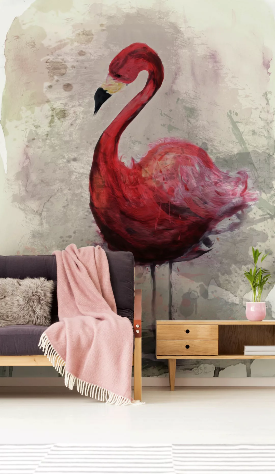 living walls Fototapete »ARTist Flamingo« günstig online kaufen
