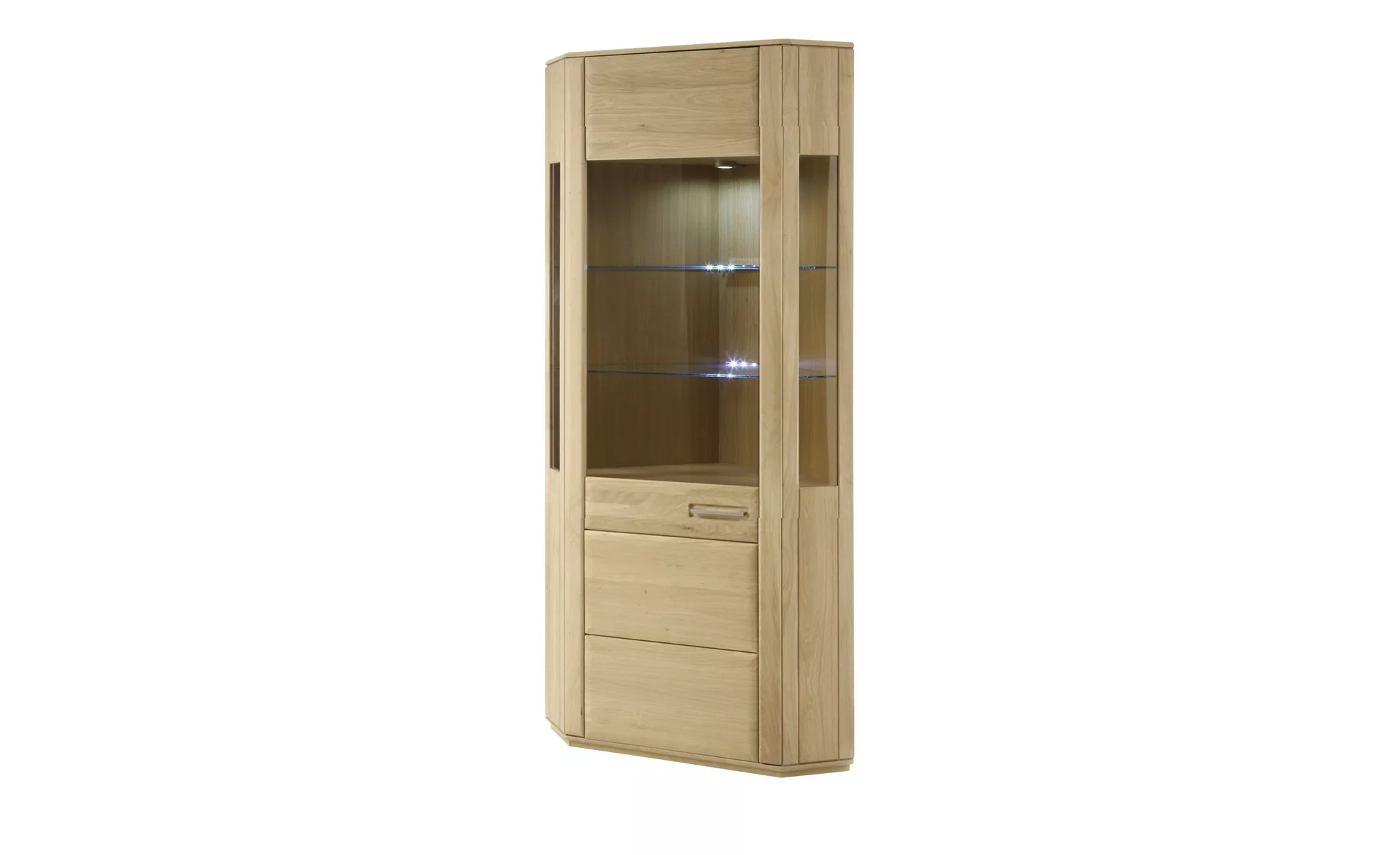 Woodford Eckvitrine  Dio ¦ holzfarben ¦ Maße (cm): H: 209 Kommoden & Sidebo günstig online kaufen