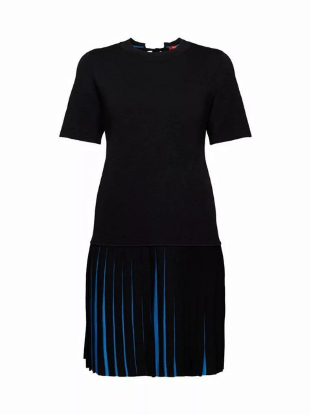 Esprit Minikleid Plissiertes T-Shirt-Kleid in Minilänge günstig online kaufen