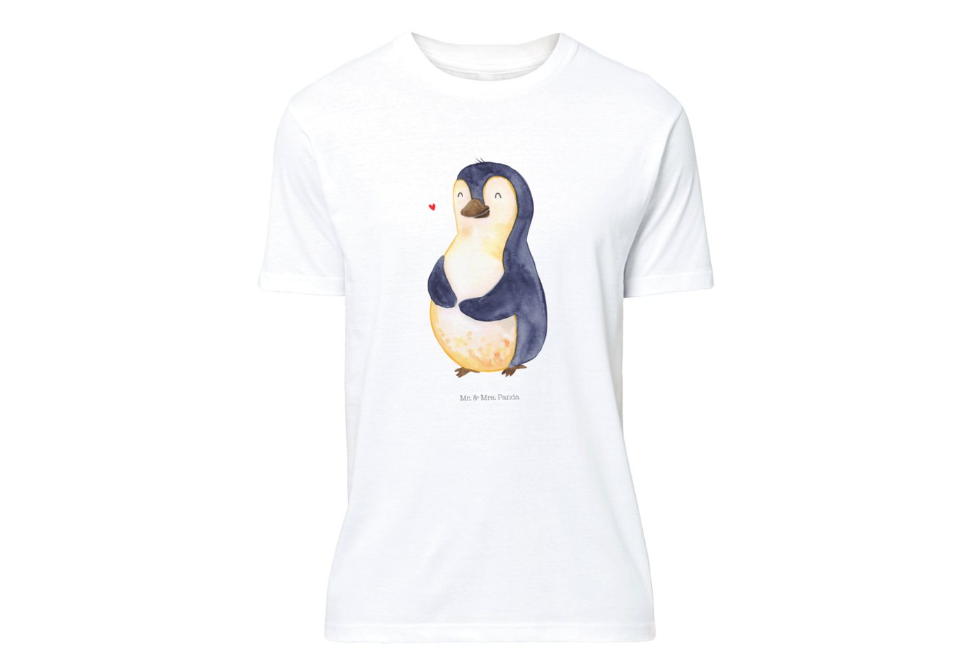 Mr. & Mrs. Panda T-Shirt Pinguin Diät - Weiß - Geschenk, Abnehmen, Bierbauc günstig online kaufen