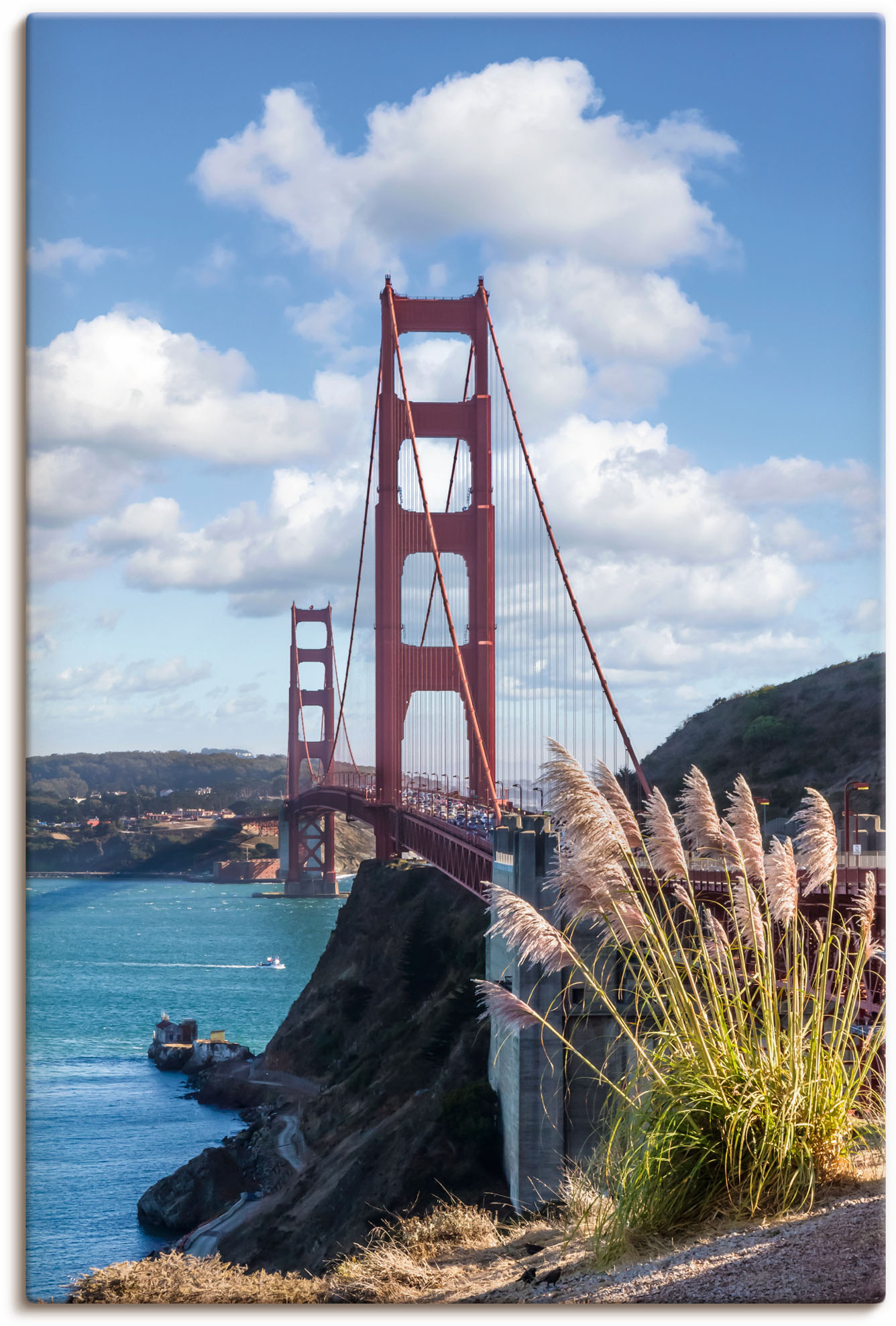 Artland Wandbild "SAN FRANCISCO Golden Gate Bridge", San Francisco, (1 St.) günstig online kaufen