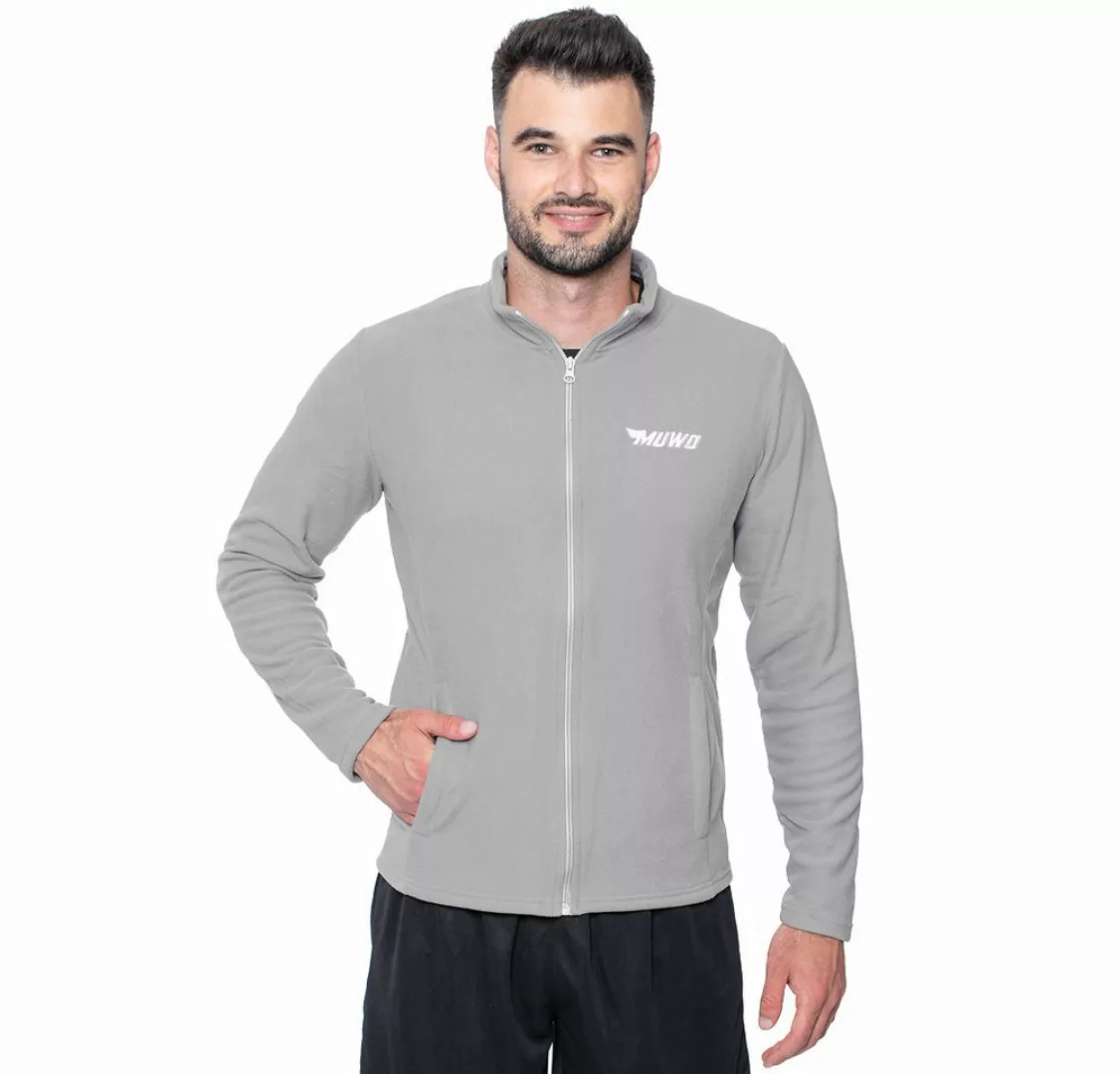 MUWO Fleecejacke M MW-2, MUWO "Acotango" Herren Fleecejacke grau günstig online kaufen