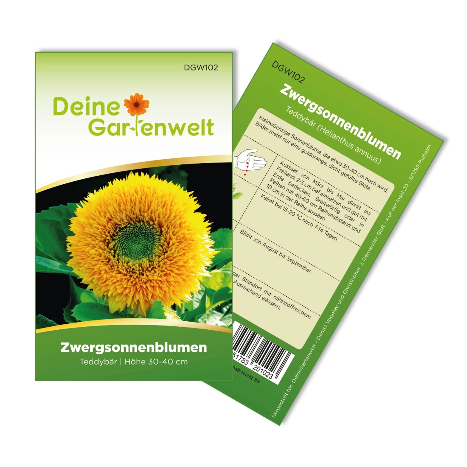Deine Gartenwelt Zwergsonnenblume Teddybär Samen günstig online kaufen