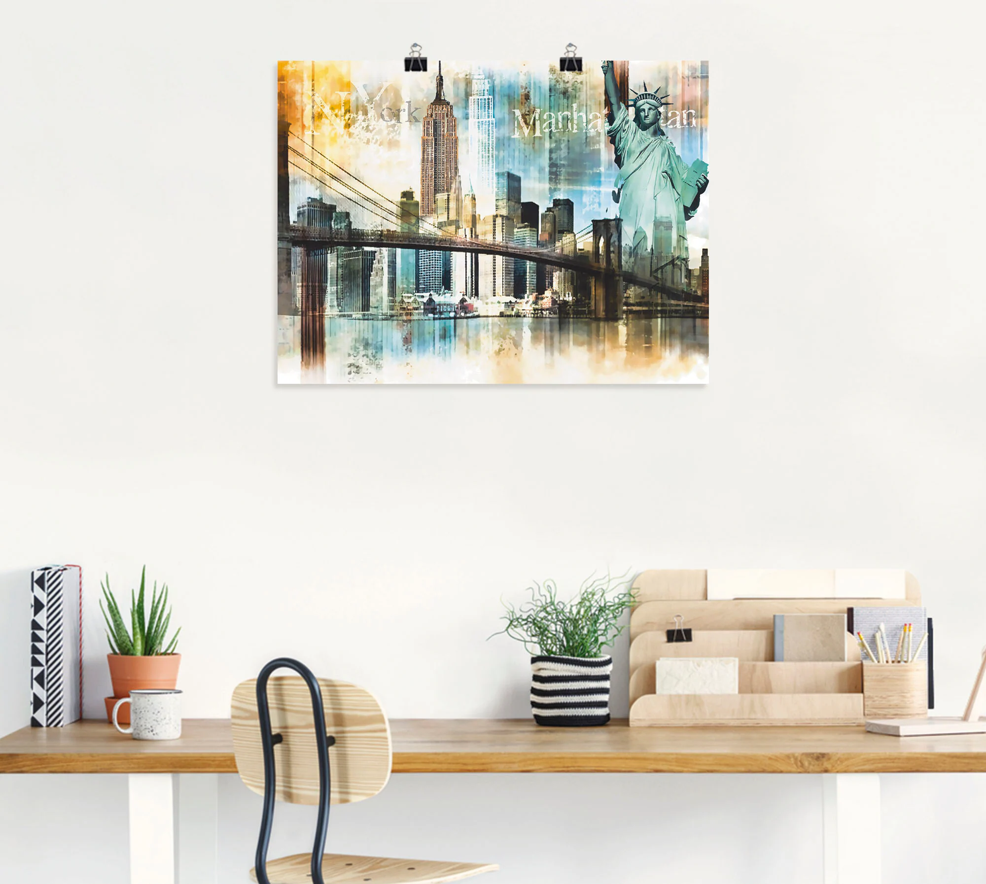 Artland Wandbild "New York Skyline Collage IV", Amerika, (1 St.), als Leinw günstig online kaufen