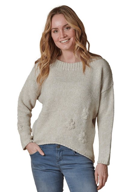 Zhrill Strickpullover NINA mit gestrickten Blumen günstig online kaufen