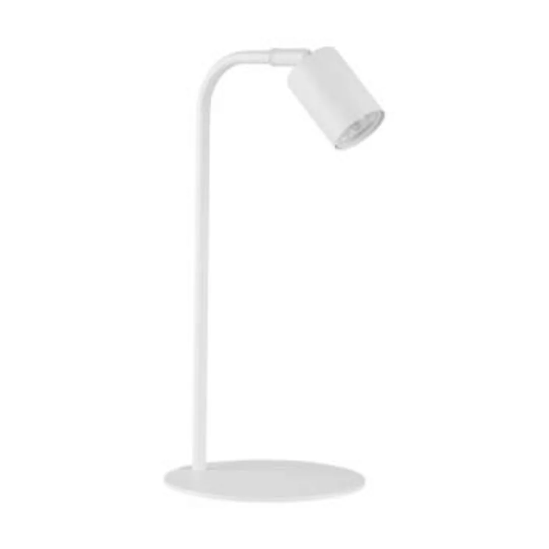 Schreibtischlampe Weiß verstellbar Modern Metall 40 cm günstig online kaufen
