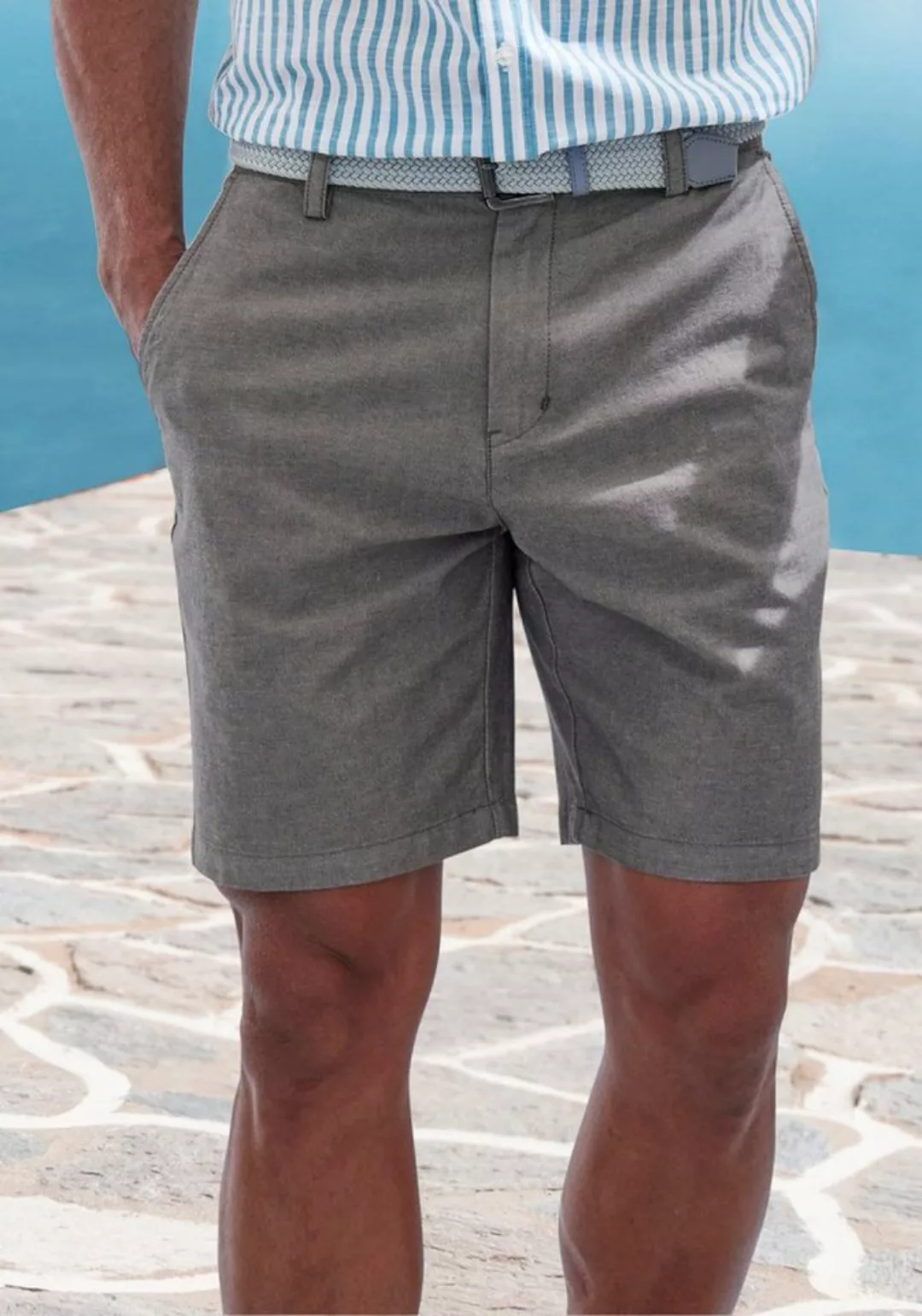 John Devin Chinoshorts Regular Fit, Shorts mit normaler Leibhöhe aus elasti günstig online kaufen