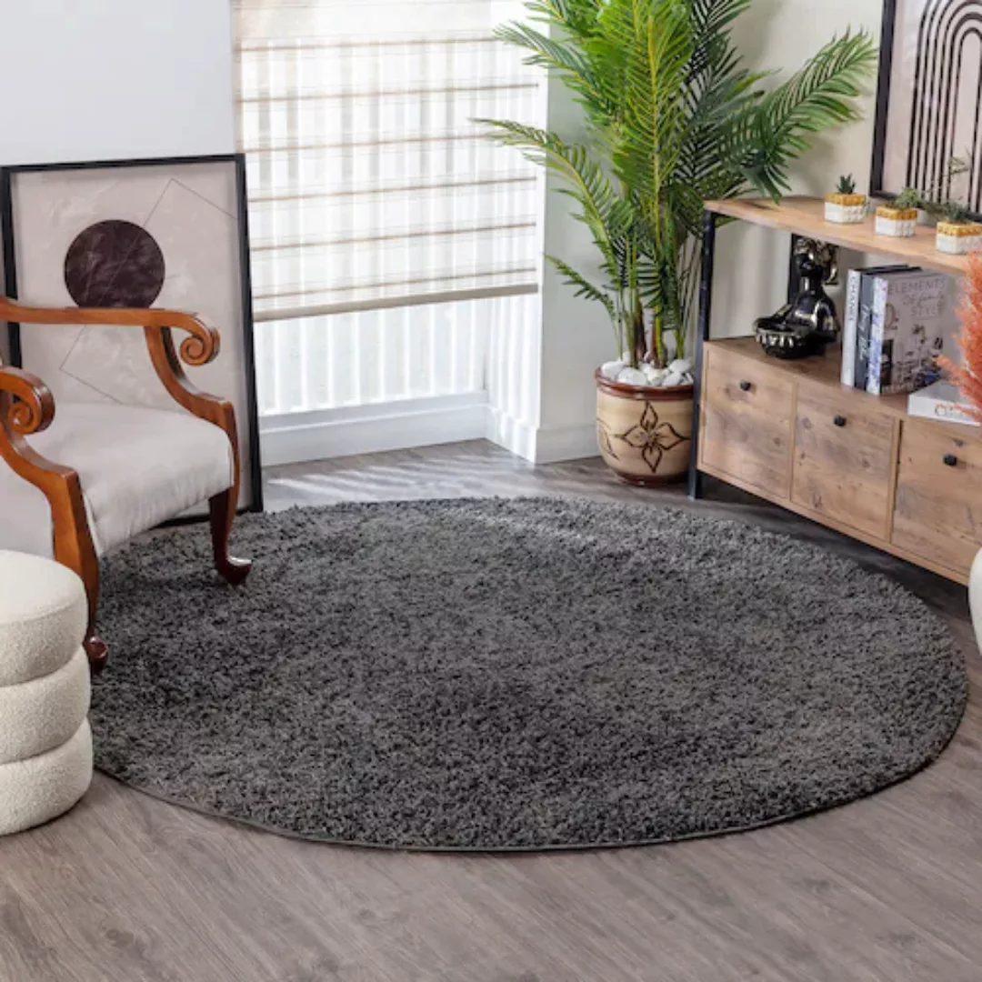 Surya Hochflor-Teppich »UNI CHIC 2302«, rund günstig online kaufen