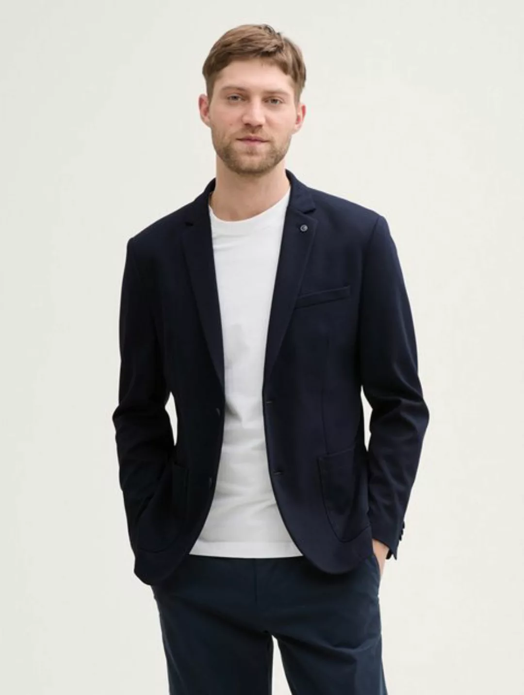 TOM TAILOR Sakko Regular Fit Piqué Sakko günstig online kaufen