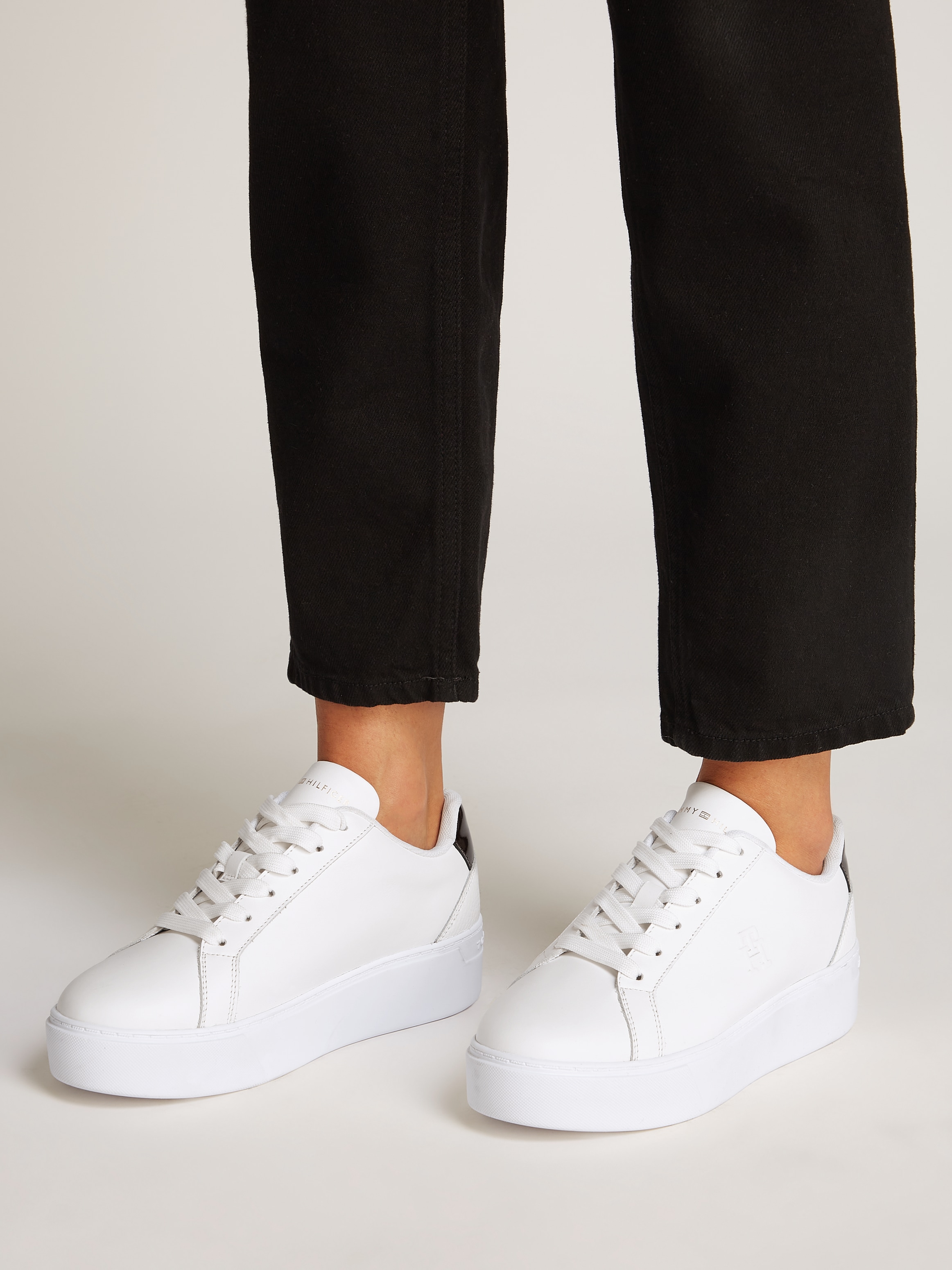 Tommy Hilfiger Plateausneaker "TH PLATFORM COURT SNEAKER", Freizeitschuh, H günstig online kaufen