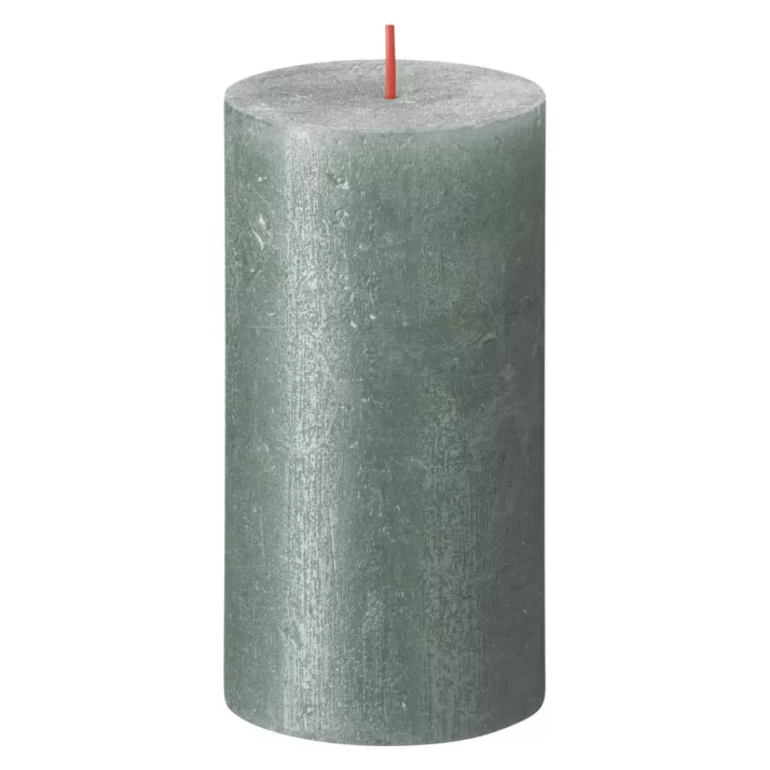 Bolsius Rustikale Stumpenkerzen Shimmer 4 Stk. 130x68 Mm Oxidblau günstig online kaufen