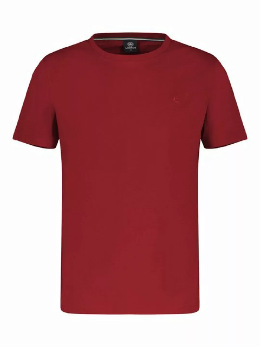 LERROS T-Shirt "LERROS Basic T-Shirt mit Logostitch, unifarben" günstig online kaufen