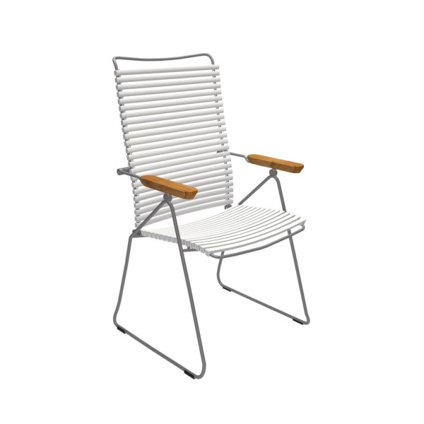 Outdoor Stuhl Click verstellbare Rückenlehne weiß günstig online kaufen