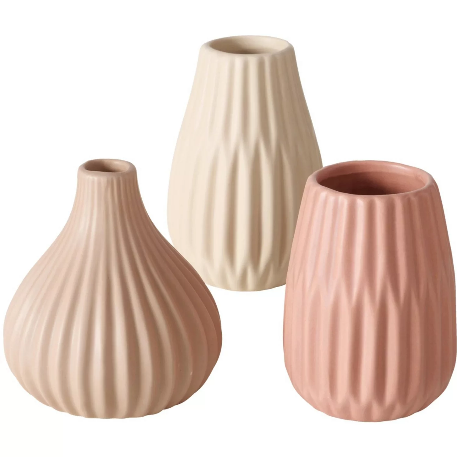Boltze Vase Wilma 3-fach Sortiert Mehrfarbig günstig online kaufen