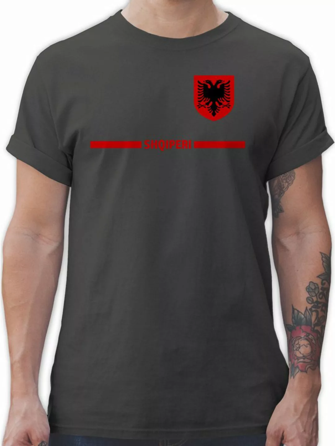 Shirtracer T-Shirt Albanien Trikot Wappen, Shqipëri mit Stolz, Albanisches günstig online kaufen