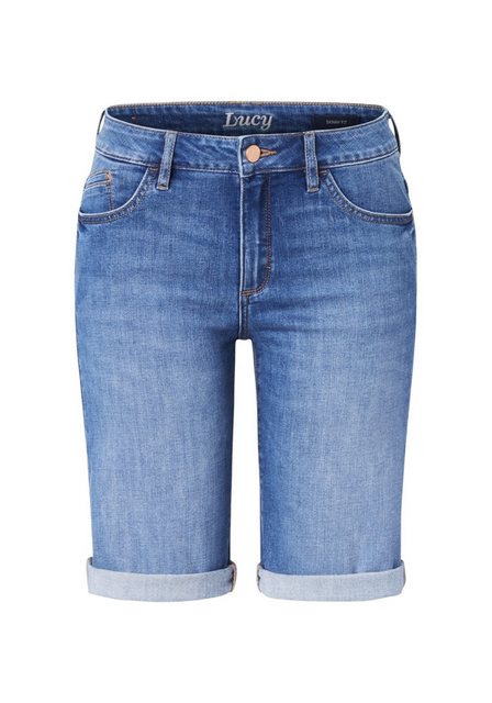 Paddock's Stretch-Jeans PADDOCKS LUCY BERMUDA mid blue with handwork 60529 günstig online kaufen